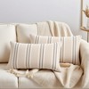 REGALWOVEN Stripe Soft Cozy Decorative Casual Farmhouse Pillow Cases 2 Pcs - 2 of 4