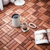Vynxaria 10 Pieces of 12x12  Solid Wood - Red Brown Look Tile Flooring with Checkerboard Pattern, Ideal for Patio, Poolside, Balcony - 2 of 4