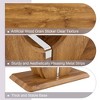 TiramisuBest CLEARWATER RECT SLD TOP Table with Dark Oak for Dining Tables - 2 of 4