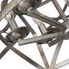 Chloe Lighting Alina Farmhouse 5 Light Distressed Antique Silver Finish Ceiling Pendant 21" Wide - 2 of 4