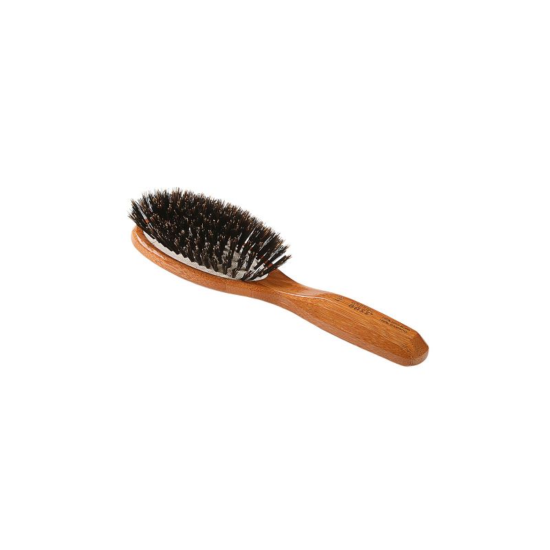 Bass Brushes Shine & Condition Hair Brush with 100% Premium Natural Bristle FIRM Pure Bamboo Handle Small Oval, 3 of 6