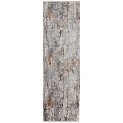 Cadiz Modern Abstract Ivory/Gray/Gold Area Rug