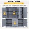 YOOCOZZ 73-Inch Freestanding Kitchen Pantry with Drawers and Shelves - 3 of 4