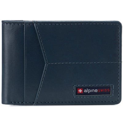 Alpine Swiss Herren-Brieftasche Aus Rindsleder – RFID-Schutz, Bifold-Design, In Geschenkbox