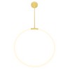 CWI Lighting Hoops 1 Light LED Chandelier With Satin Gold Finish - 2 of 3