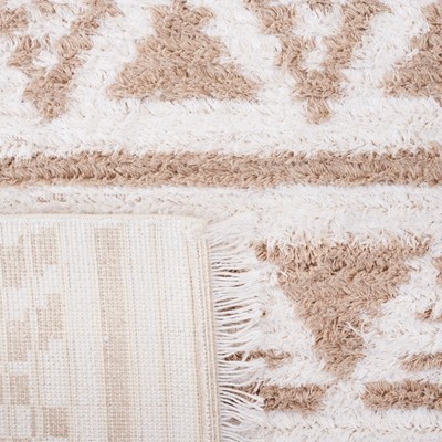 Continental Ivory Synthetic 4' x 6' Flat Woven Area Rug