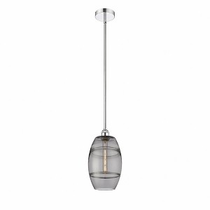 Vaz - 1 Light Stem Hung Mini Pendant In Industrial Style-9.38 Inches Tall and 8 Inches Wide - 1 of 1