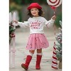 Candy Cane Crew Christmas Tutu Skirt Set Mia Belle Girls - 2 of 4