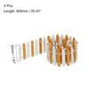 Unique Bargains Dollhouse Home DIY Crafts Wooden Decorative Miniature Ornament Garden Fence - 2 of 4