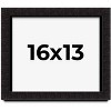 PosterPalooza | Modern Shadow Box 1" Depth Black Picture Frame - UV Acrylic, Backing Board, Hanging Hardware - 2 of 4