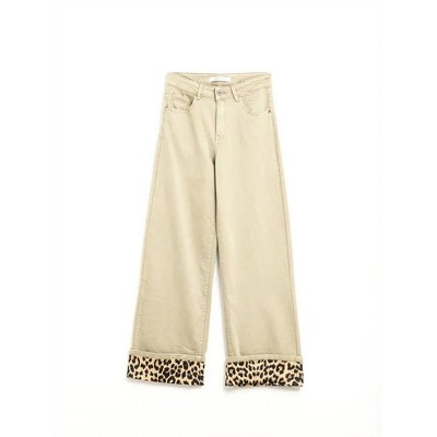 Women's Wo's Leopard Print Wide Leg Pants - Q2