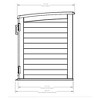 Suncast BMS4780 Stow-Away Horizontal Shed with Floor - Peppercorn - 2 of 4
