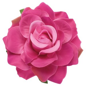 Unique Bargains Soft Fabric Weddings Party Women Rose Flower Hair Clips - 1 of 4