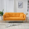 Racxily 70.1" Futon Sofa bed, Convertible Double Sofa Bed With Folding Armrests for Living Rooms and Small Spaces - 3 of 4