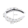 Unique Bargains Women's Knotted Simulated Pearl Rhinestones Headband 1.18" Wide 1Pc - 4 of 4
