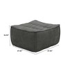 Modular Sofa,Lazy Floor Sofa, Linen Fabric Ottoman Module, Fireside Chair, Corner Relax Sofa Couch for Living Room, Apartment - 4 of 4