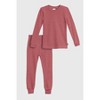 City Threads Girls USA-Made Soft & Cozy Thermal Long Johns 2-Piece Set - Warm Base Layer & Loungewear - 4 of 4