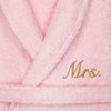 Linum Home Textiles 100% Turkish Cotton Embroidered ''Mrs.'' Terry Bathrobe - 3 of 3