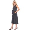 Maternity Scoop Neck Tiered Midi Dress - White Mark - 2 of 3