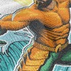 Aquaman And The Lost Kingdom Aquaman Waves Blanket 50"x60" Woven Tapestry - 4 of 4
