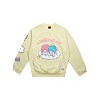 Twin Stars Little Twin Stars Puff Print Crew Neck Long Sleeve Yellow Adult Sweatshirt - 4 of 4