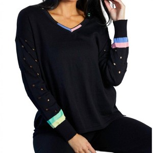 Women's V-Neck Sweater - Angel Apparel - 1 of 2