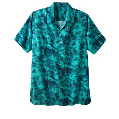 KingSize KS Island Printed Rayon Short-Sleeve Shirt