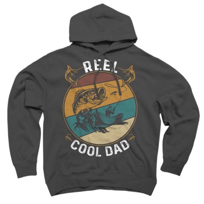 Unisex Design By Humans Reel Cool Dad Fishing Boat Trip By Kangthien  Pullover Hoodie - Charcoal - X Large : Target