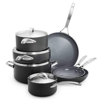 GreenPan Reserve 10-Piece Hard Anodized Aluminum Ceramic Nonstick Cookware  Pots and Pans Set in Julep CC005356-001 - The Home Depot
