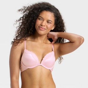 Women's Lace Trim Super Push-Up Bra - Wild Fable™ - 1 of 4