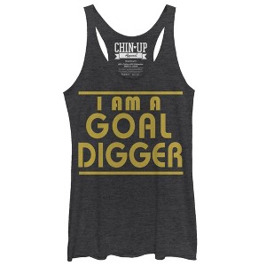Women's CHIN UP Goal Digger Racerback Tank Top - 1 of 3