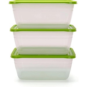 Food Storage Containers (Large 4L, 6 Piece - 3 Lids, 3 Containers) - 1 of 2