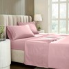 Cotton Blend Solid Deep Pocket Luxury Bed Sheet Set by Blue Nile Mills - 2 of 4