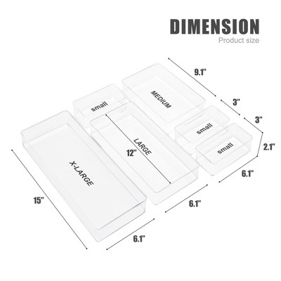 Sorbus 5-Piece Kitchen Drawer Organizer Set - Great Organization Solution for Any Kitchen Drawer (3 Small, 1 Medium, 1 Large) — фото 4