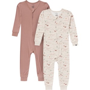Modern Moments by Gerber Baby Boy's 2-Piece Snug Fitting Footless Pajamas, 0-3 months - 1 of 4