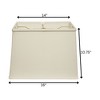 Vynxaria Slant Retro Rectangle Softback Lampshades, (8x14)"x(10x16)"x10.75" White with Washer Fitter - 4 of 4