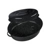 Granite Ware Oval Roaster With Lid, Enameled Steel Design, Speckled Black, Resists Up To 932°F, Ideal for Preparing Meals for Two - 2 of 4