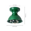 Rennnsan Quinthra 8"W 1-Light Dome Vintage Dimmable Flush Mount - 3 of 4