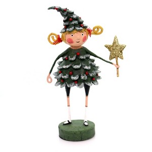 Lori Mitchell 6.5 Inch Jolly Holly Gold Star Tree Figurines - 1 of 3