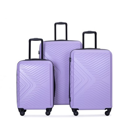 Wooakway Luggage Sets 3 Piece With Spinner Wheels ABS Lightweight Carry On Travel Suitcase