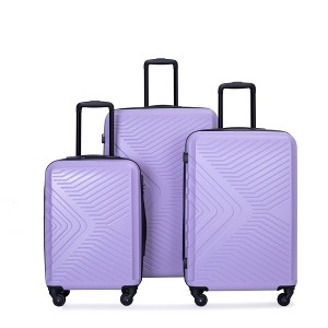 Whisen 3-Piece Set(20/24/28 in.) Hardshell Spinner Suitcase Luggage Sets with TSA Lock  and Two Hooks - 1 of 4