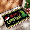 Lomsoe Christmas Tree Design Welcome Mat Flannel Carpet Non-Slip, Machine Washable, Suitable for Everywhere, Home Decor, Holiday Decoration. - 3 of 4