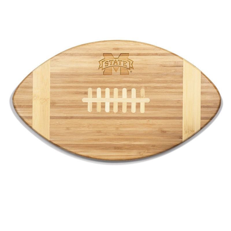 NCAA Mississippi State Bulldogs Touchdown! Football Cutting Board &#38; Serving Tray - Brown, 1 of 4