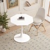 Sapphtopaz Octagonal Modern Coffee Table for Living Room, MDF Top & Metal Frame Center Table with 220 lbs Capacity, Stylish Living Room Table - 2 of 4