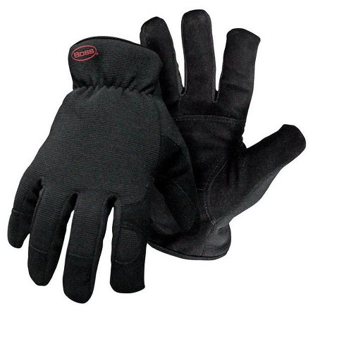 Boss Guard Men's Indoor/Outdoor Insulated Mechanic's Glove Black L 1 pair - image 1 of 1