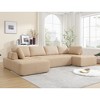 138.5'' Mesh Breathable 6-Seater U-Shaped Sectional Sofas with Free Combination, Thick Upholstered Seat, Easy Assembly - 2 of 4