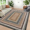 coucheta Multi-size Washable Area Rug, Farmhouse Geometric Textured Non-Shedding Low Pile Non Slip Carpet, for Living Room, Bedroom, Dining Room - 2 of 4