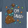 Boys' - Instant Message - Oh Snap Chocolate Bunny Short Sleeve Graphic T-Shirt - 2 of 4