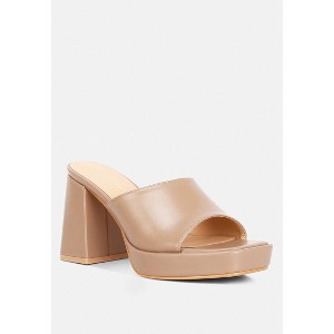 Flexes Flared Block Heel Sandals - 1 of 4