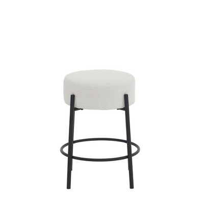 PAGED Height Adjustable Bar Stools Set of 2 Modern Rattan Swivel Counter Stools with Back and Footrest for Dining Room